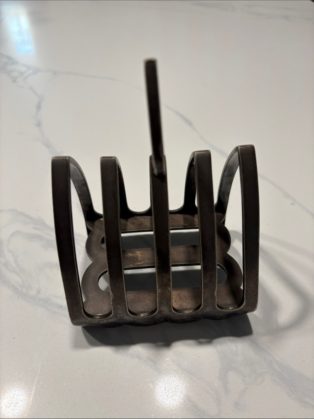 Antique Silver Toast Rack - Picture 3 of 6